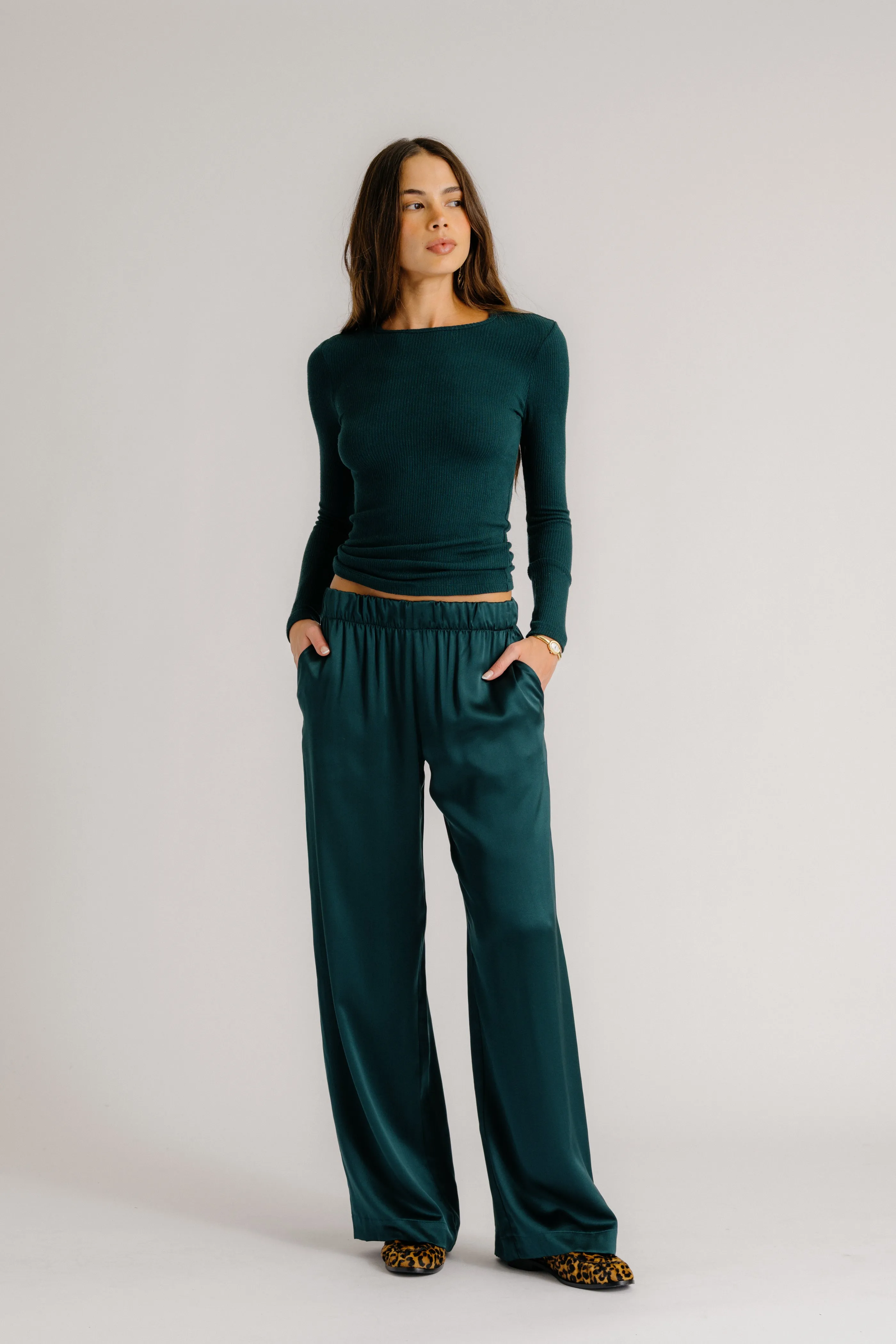 BRYNN WIDE LEG SILK PANT | SACRAMENTO sold by Sablyn