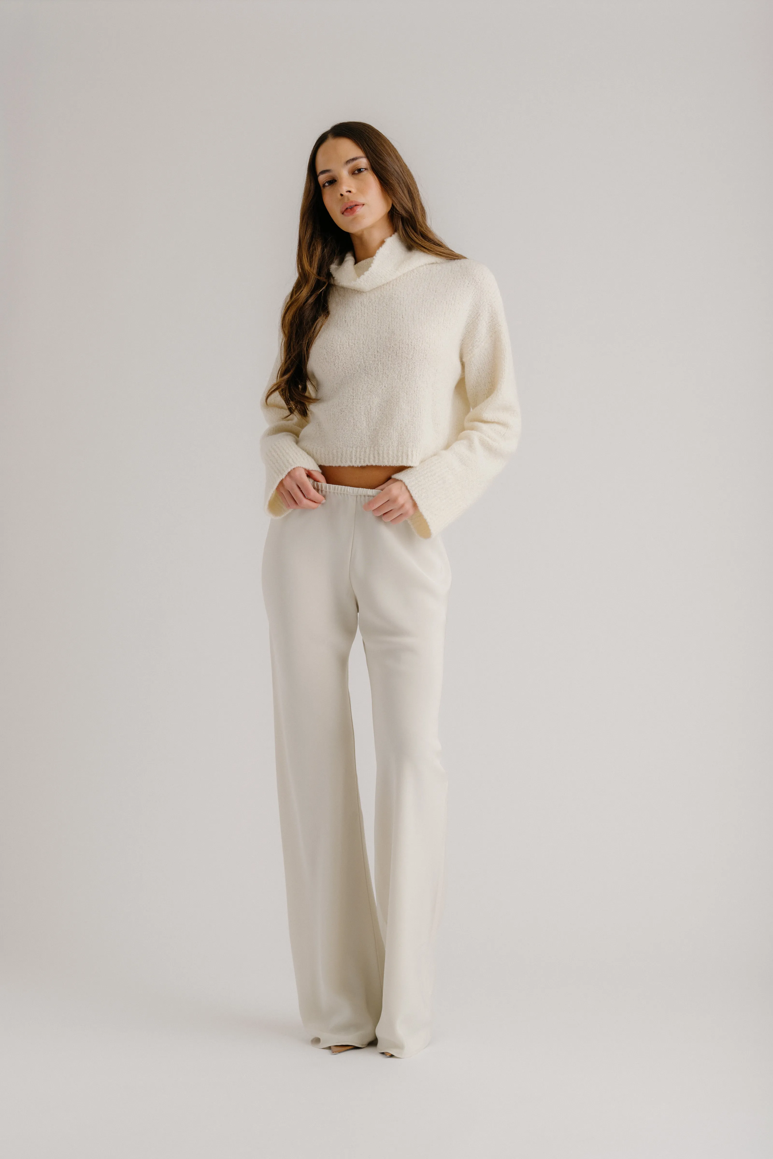 NAOMI BIAS CUT SILK PANT | GARDENIA sold by Sablyn