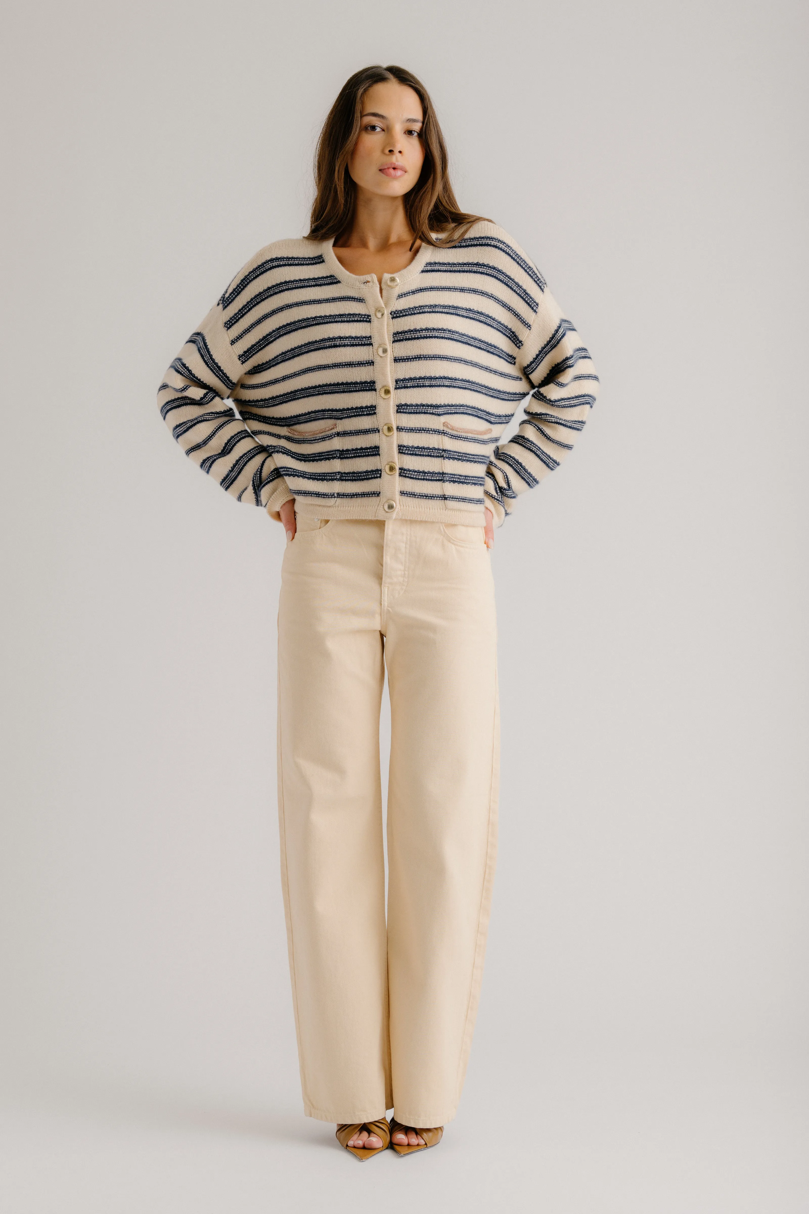 SAMMY DYED RELAXED STRAIGHT LEG | BUTTERCREAM sold by Sablyn product image thumbnail 5