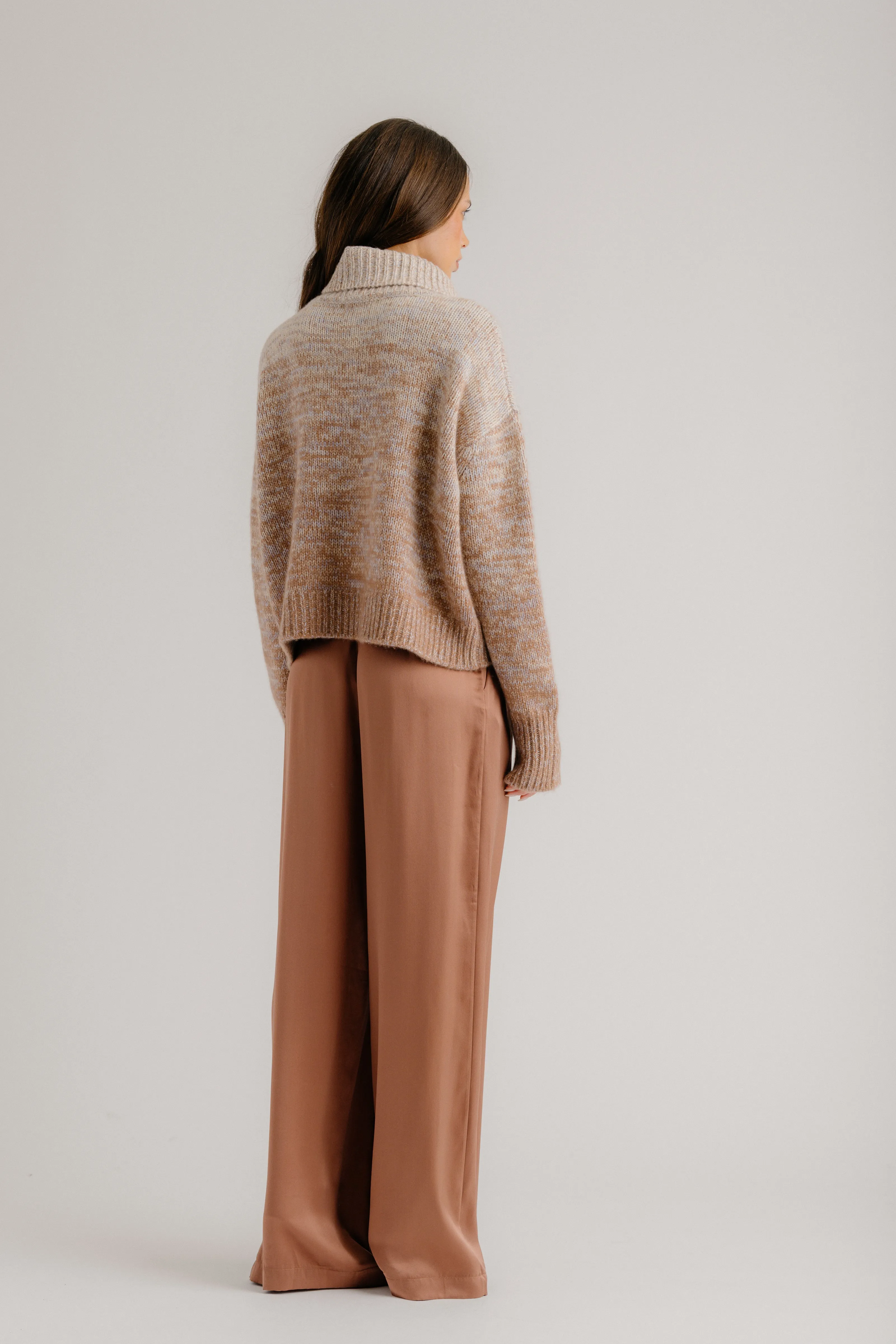 SCARLETT OMBRE CASHMERE TURTLENECK | PRAIRIE SAND MULTI sold by Sablyn product image thumbnail 5