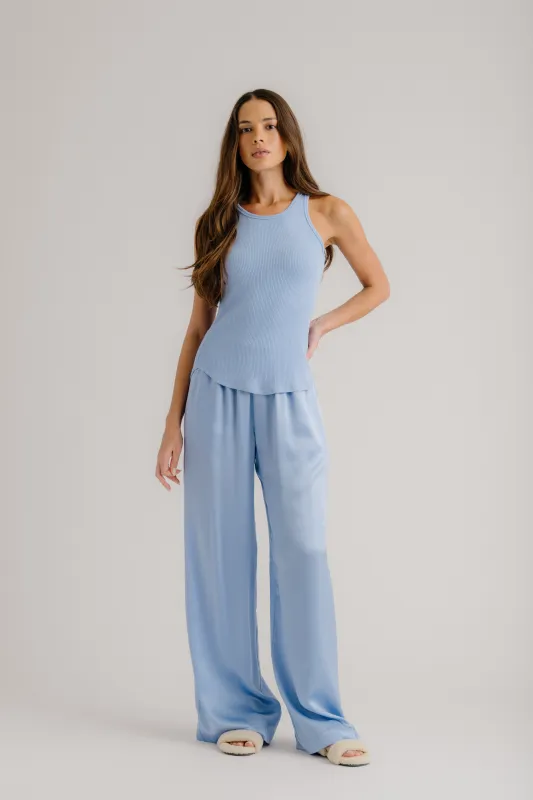 LEXI LOWER RISE RELAXED PULL ON PANT | AZUREOUS sold by Sablyn