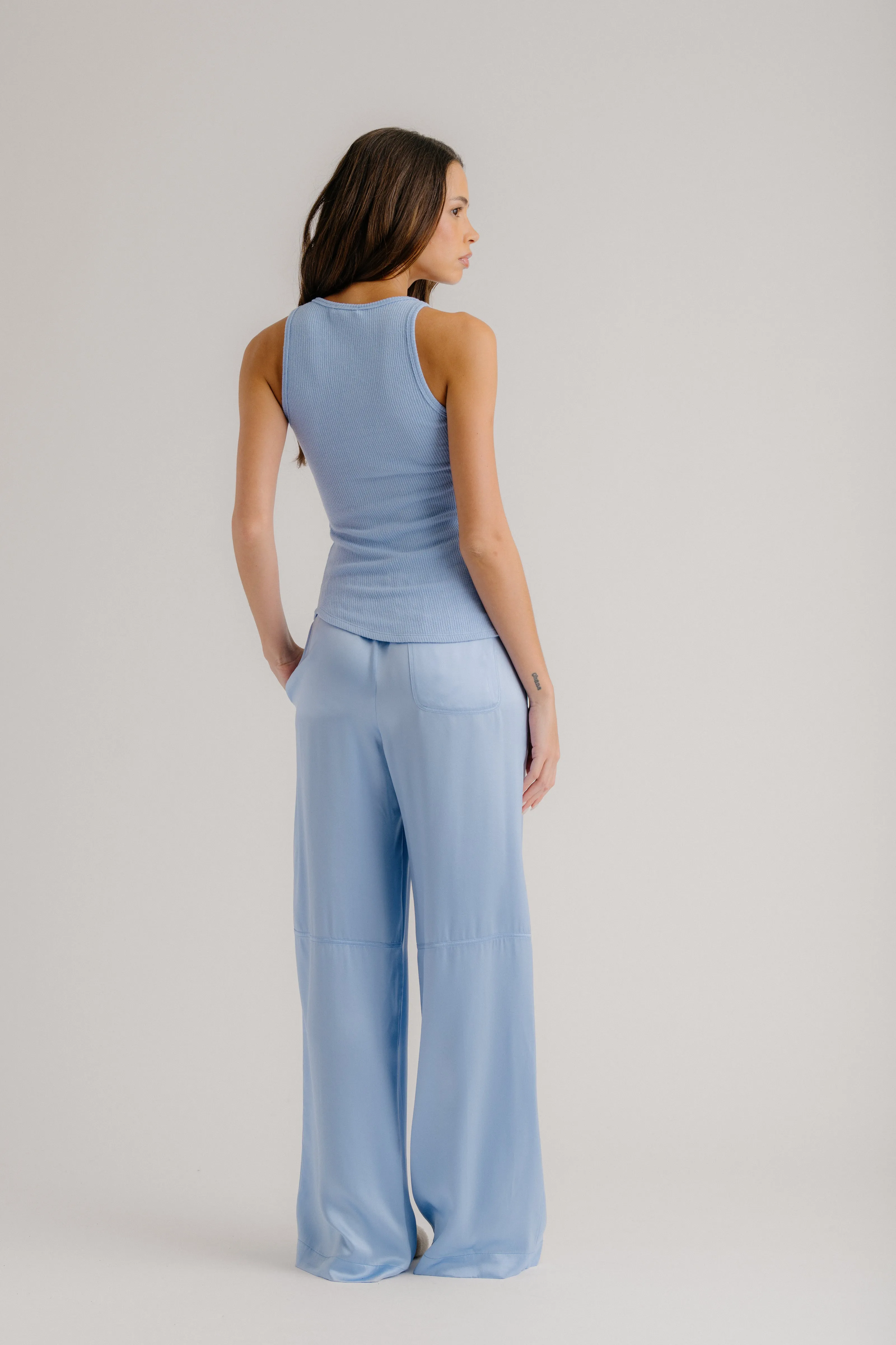 LEXI LOWER RISE RELAXED PULL ON PANT | AZUREOUS sold by Sablyn product image thumbnail 2