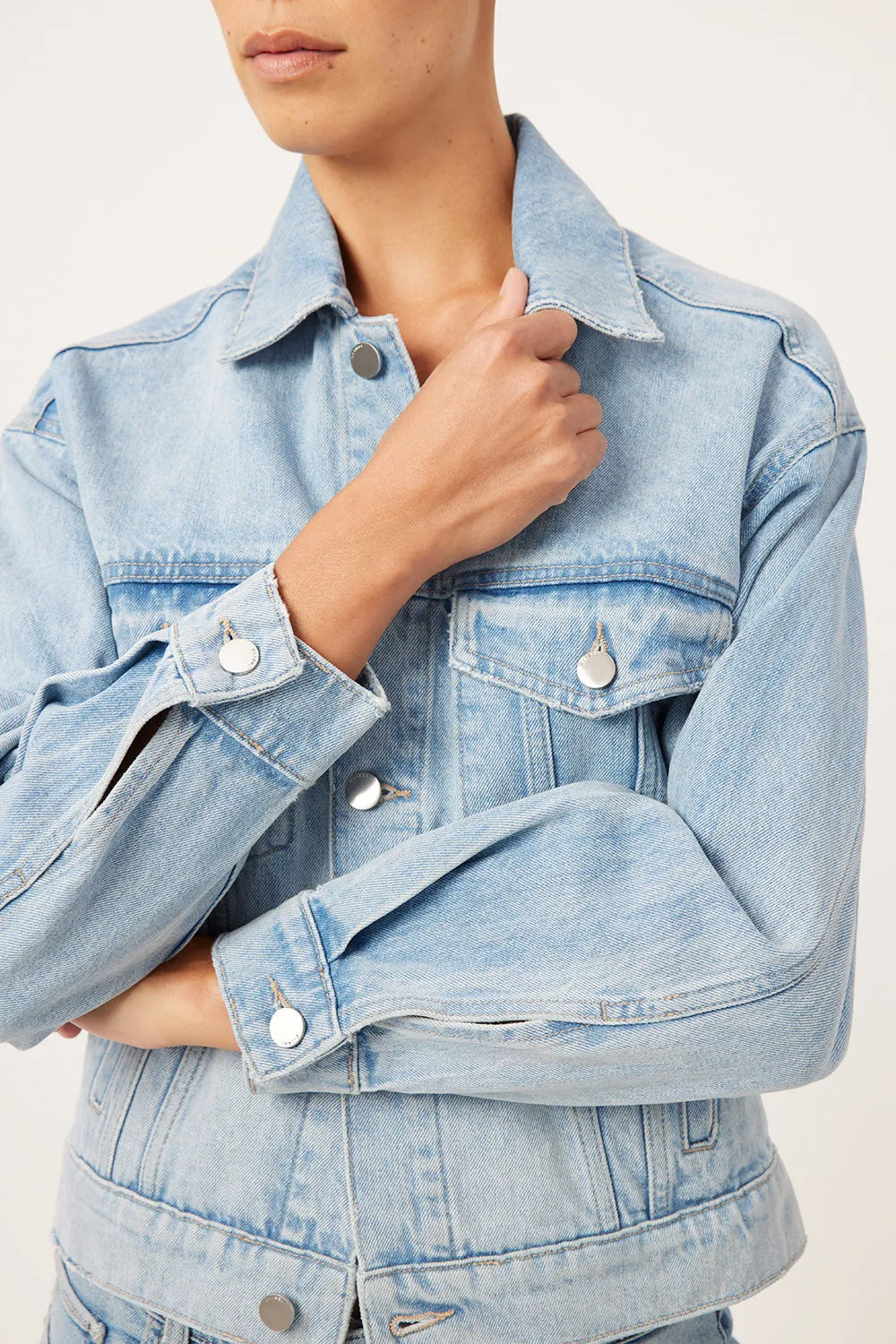 Eden Jean Jacket Fountain sold by Jennifer Glasgow