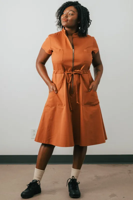 Cascade Dress made by Jennifer Glasgow