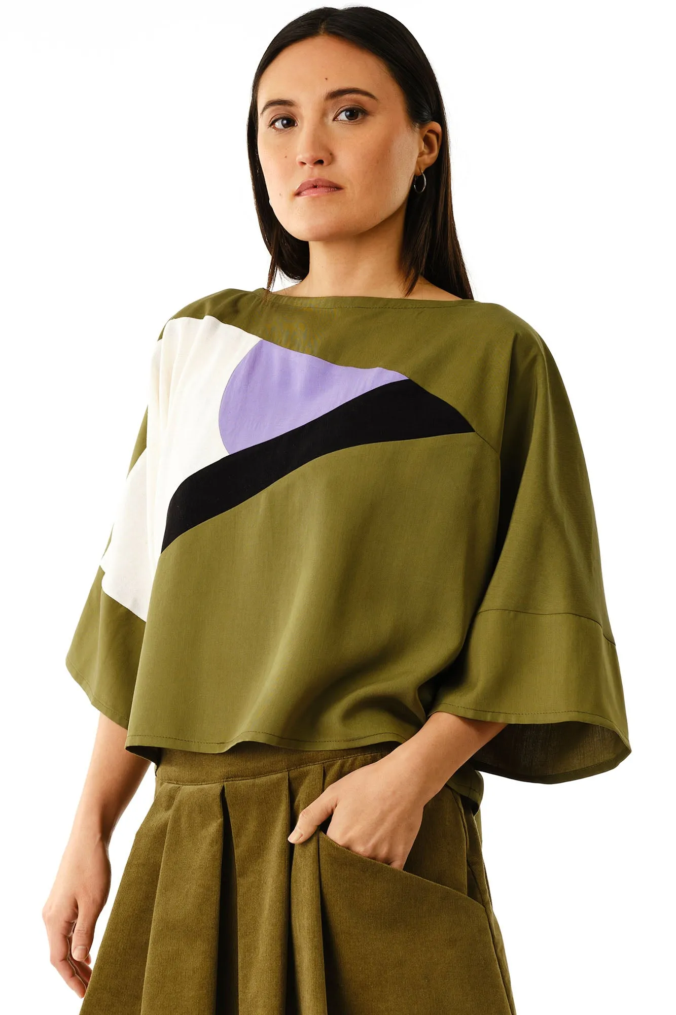 Lacerta Colour Blocked Top sold by Jennifer Glasgow product image thumbnail 2