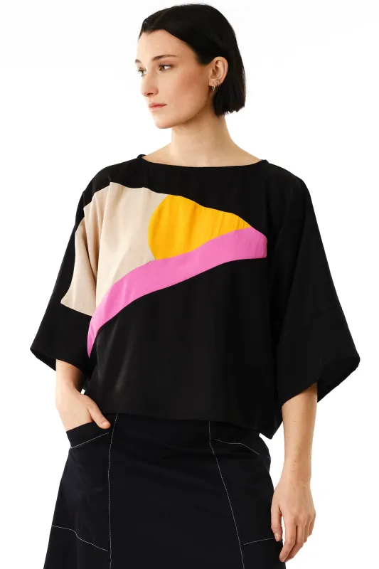 Lacerta Colour Blocked Top made by Jennifer Glasgow