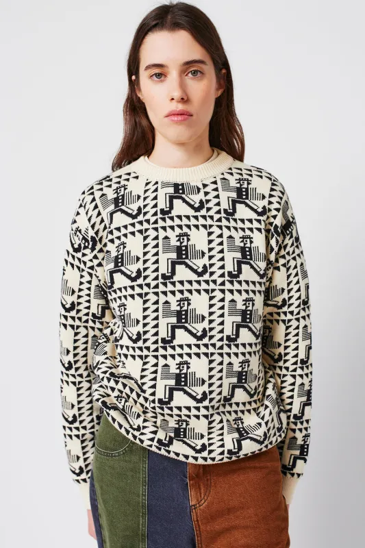 Mr. Pencil Jacquard Jumper made by Bobo Choses