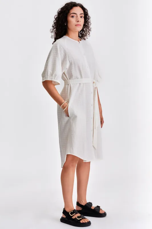 Cardinal Button Up Dress made by Jennifer Glasgow