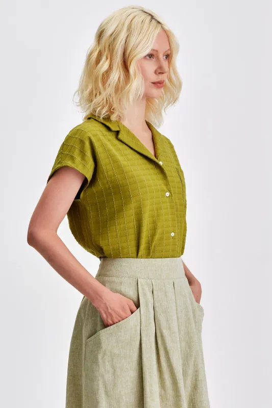 Dionne Button Up made by Jennifer Glasgow