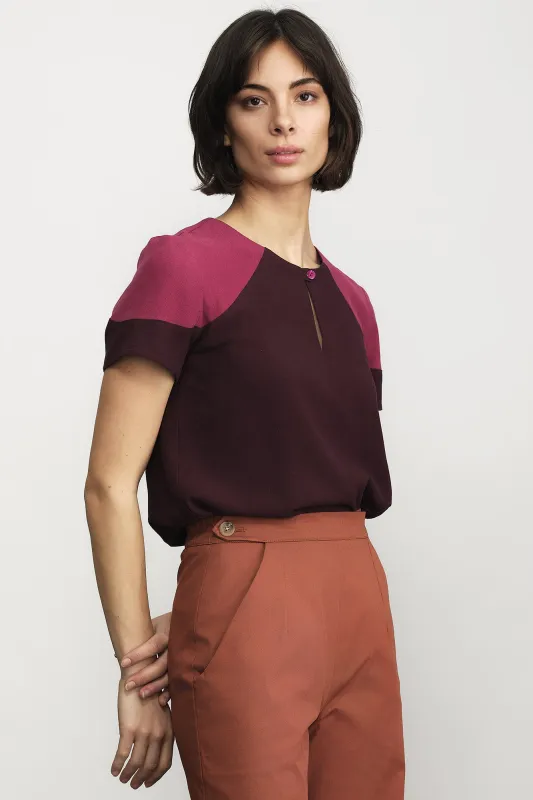 Raya Blouse made by Jennifer Glasgow