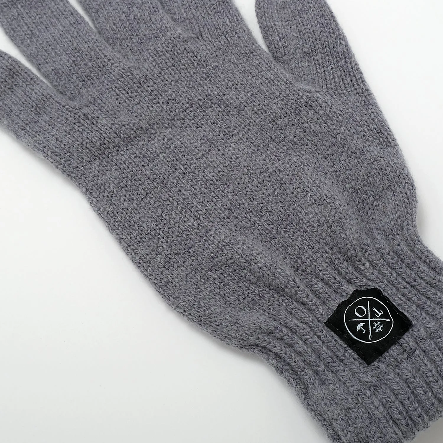 Grey Full Finger Wool Gloves sold by Outclass product image thumbnail 2