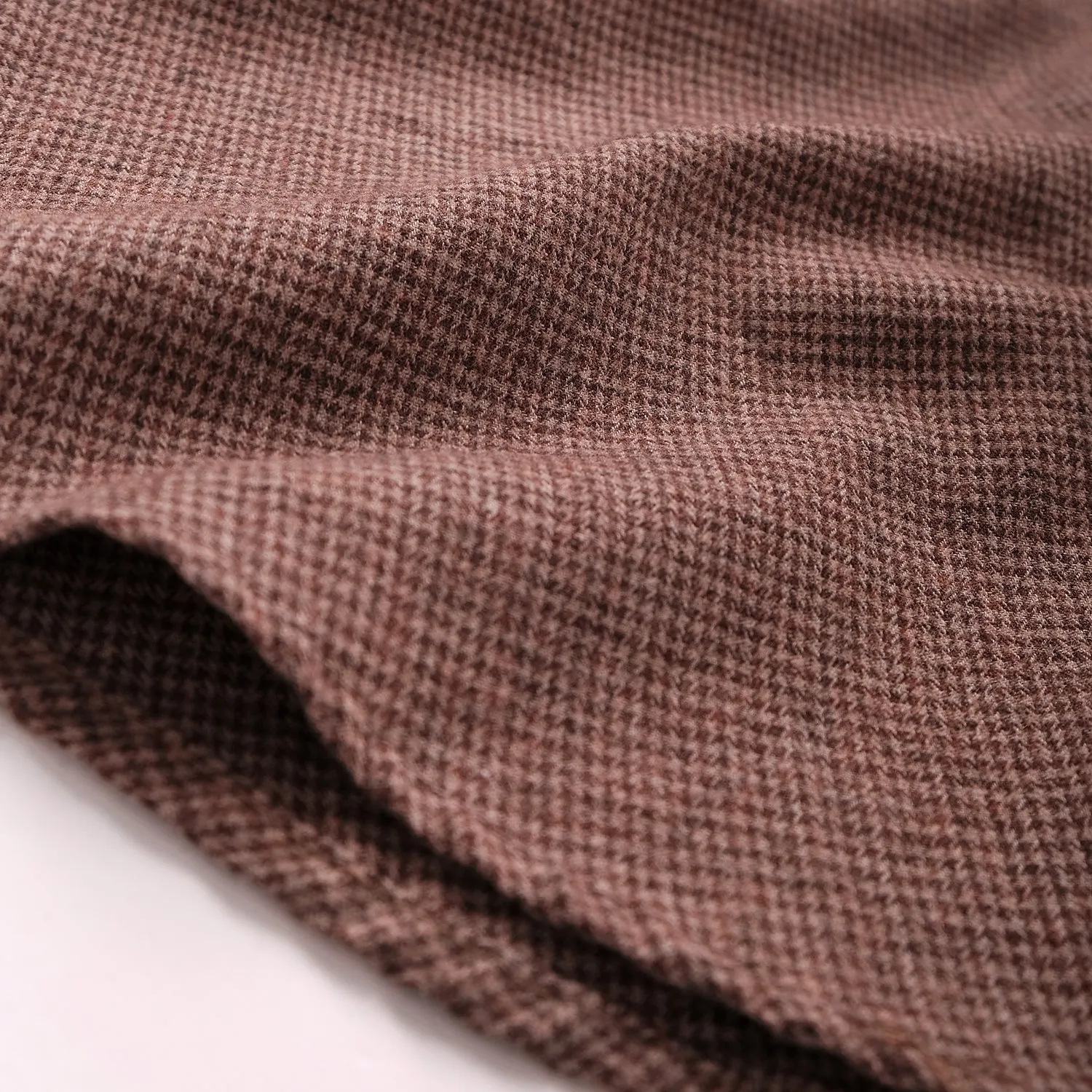 Mocha Houndstooth Flannel Shirt sold by Outclass product image thumbnail 4