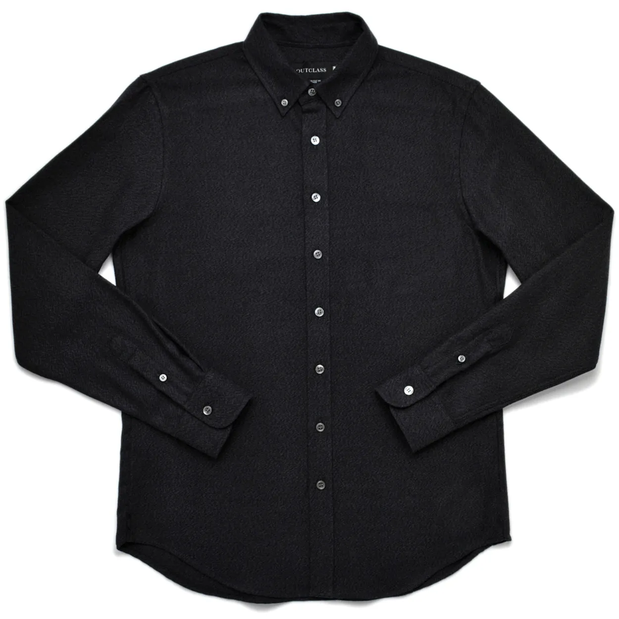Charcoal Twill Flannel Shirt sold by Outclass