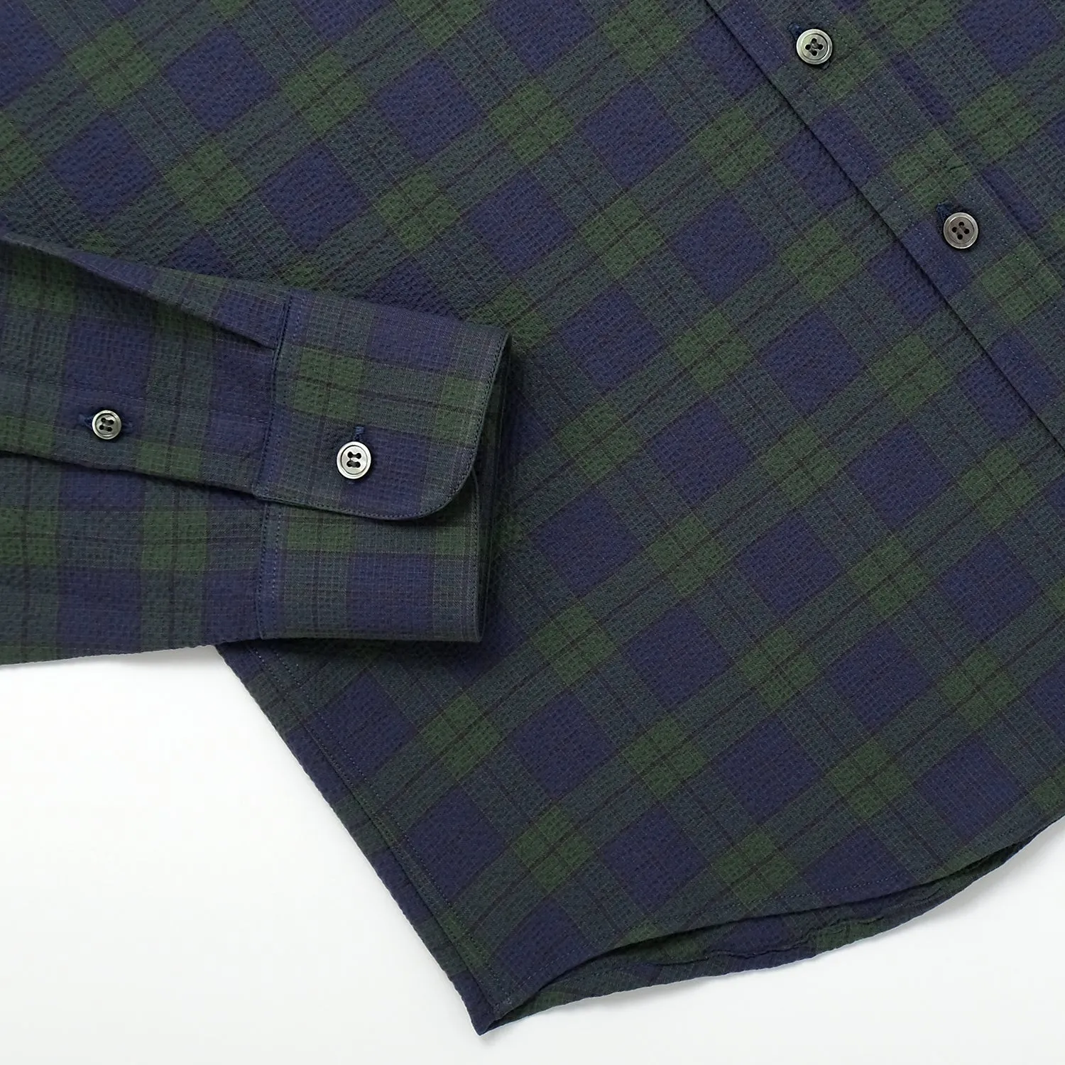 Tartan Ripstop Plaid Seersucker Shirt sold by Outclass product image thumbnail 3