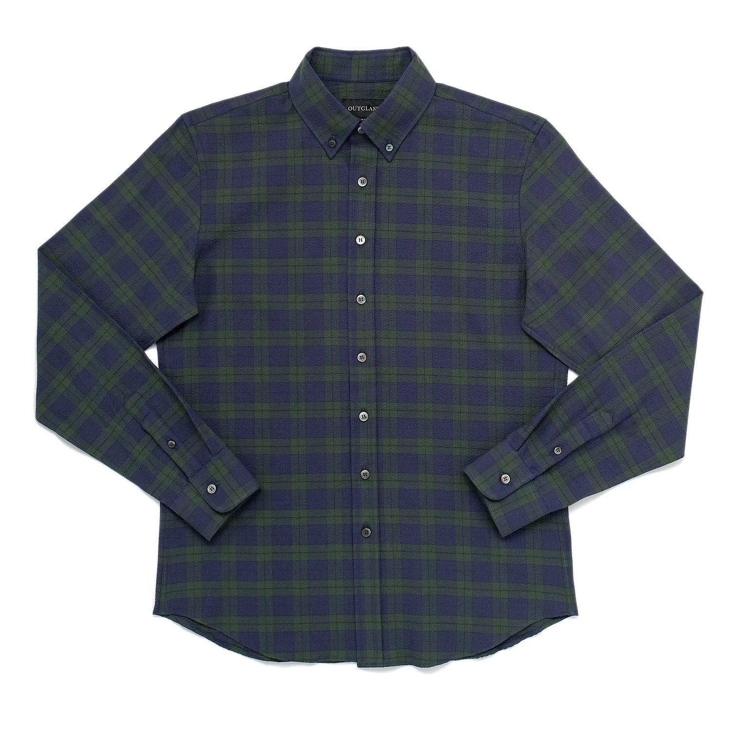 Tartan Ripstop Plaid Seersucker Shirt sold by Outclass