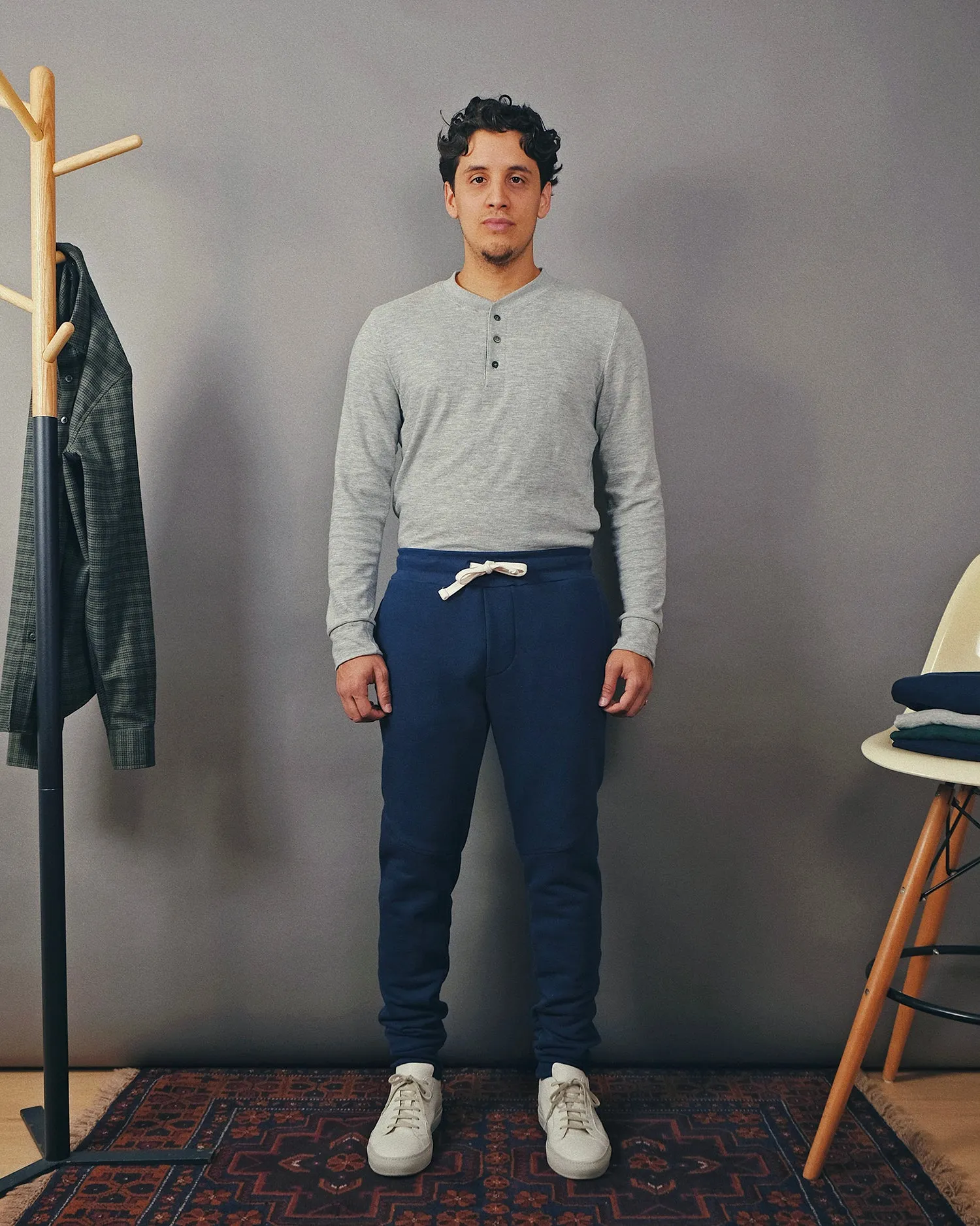 Indigo French Terry Sweatpants sold by Outclass product image thumbnail 3