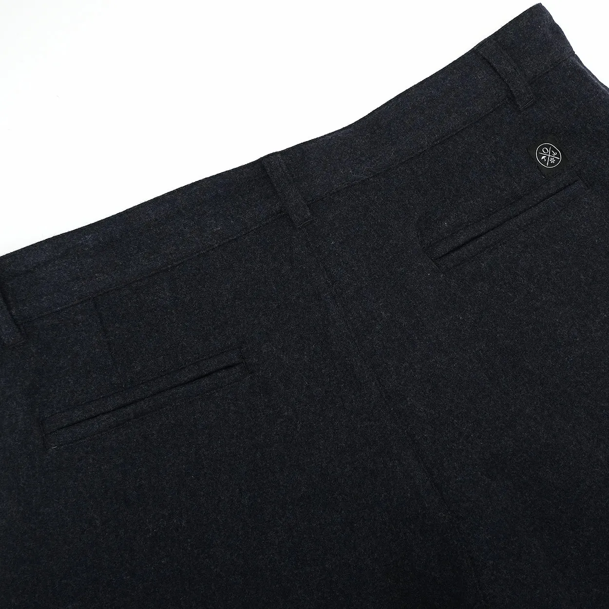 Navy Washable Wool Pleated Pant sold by Outclass product image thumbnail 5