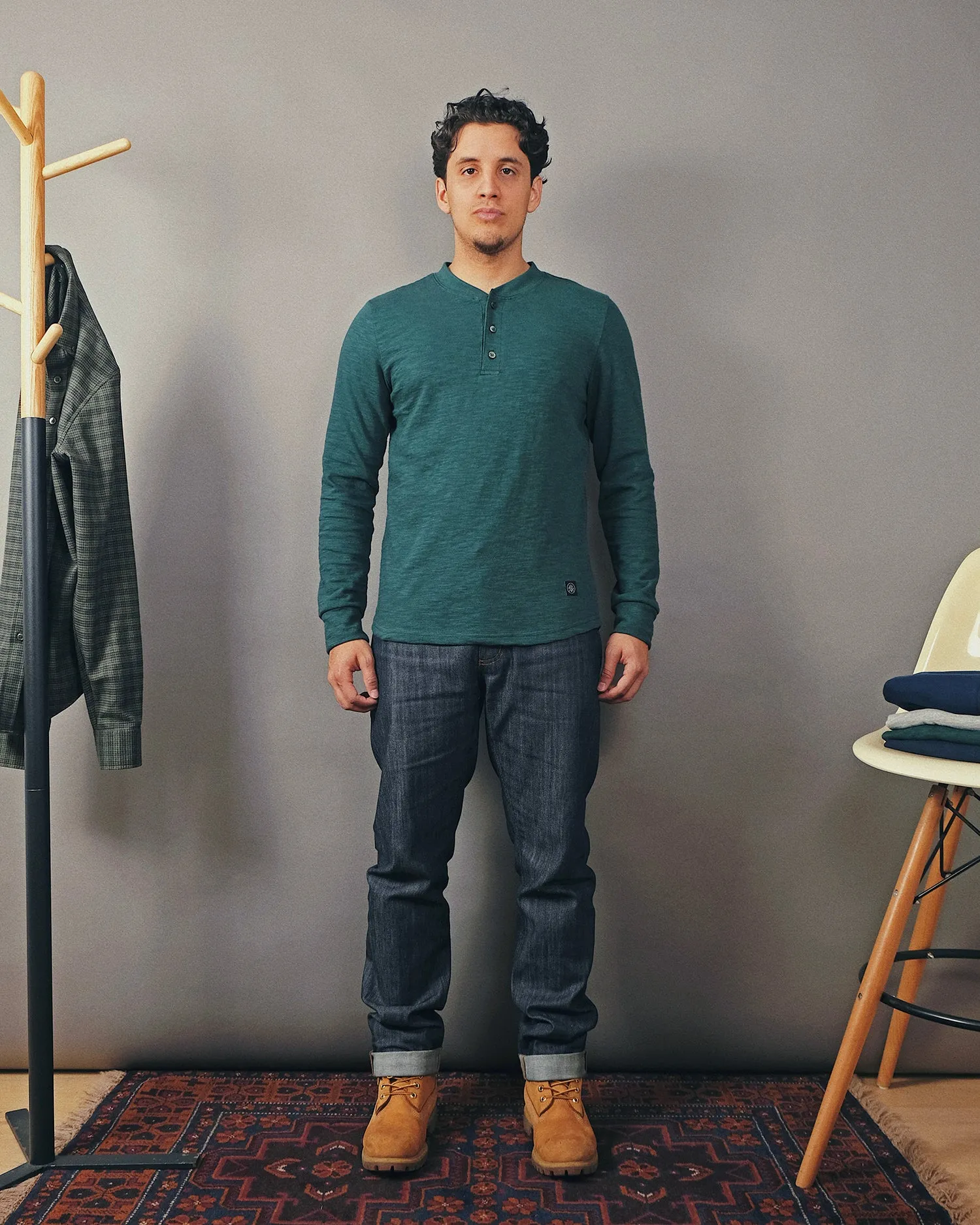 Spruce Double Slub L/S Henley sold by Outclass product image thumbnail 3