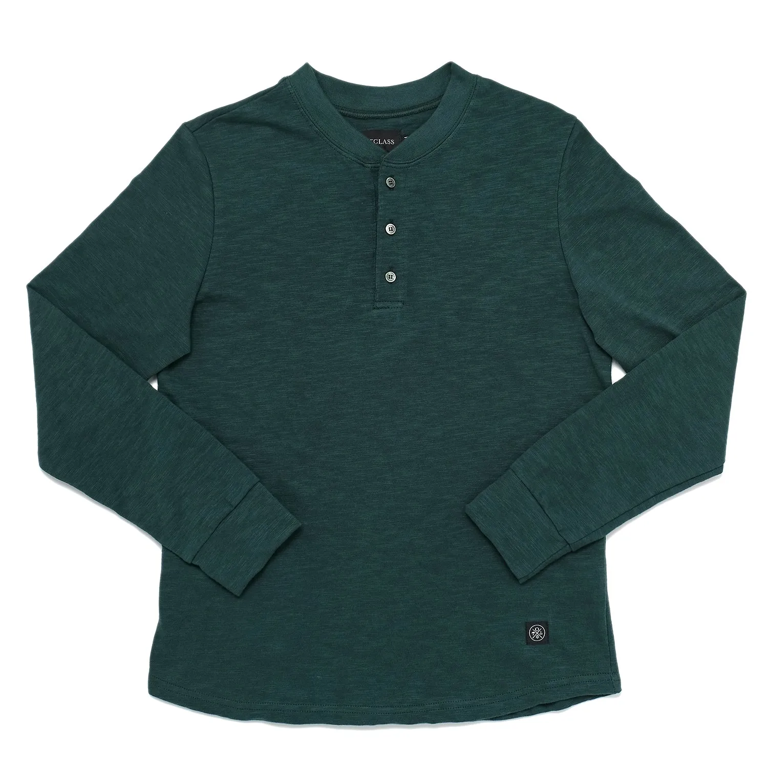 Spruce Double Slub L/S Henley sold by Outclass
