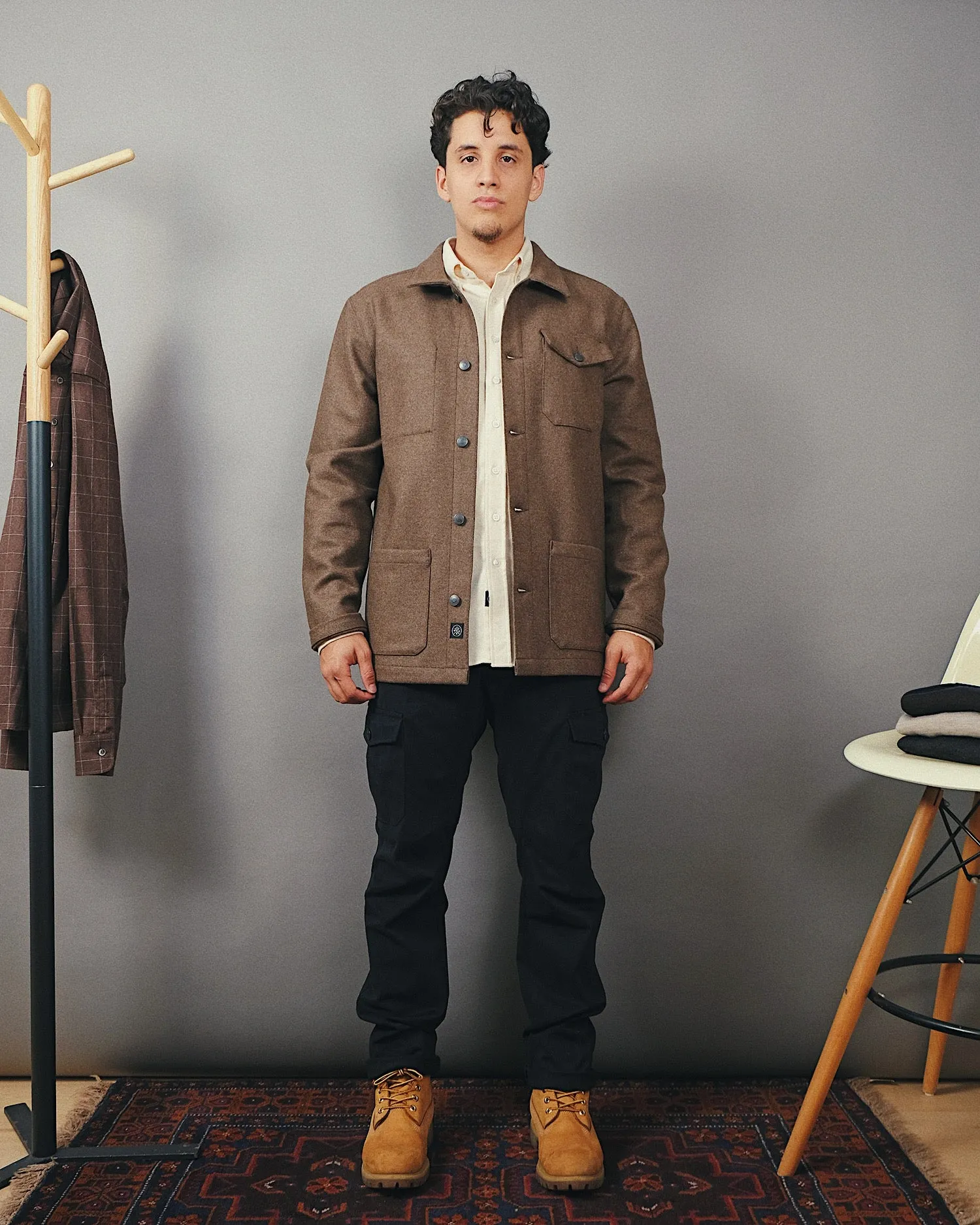 Hazel Wool Chore Coat sold by Outclass product image thumbnail 5