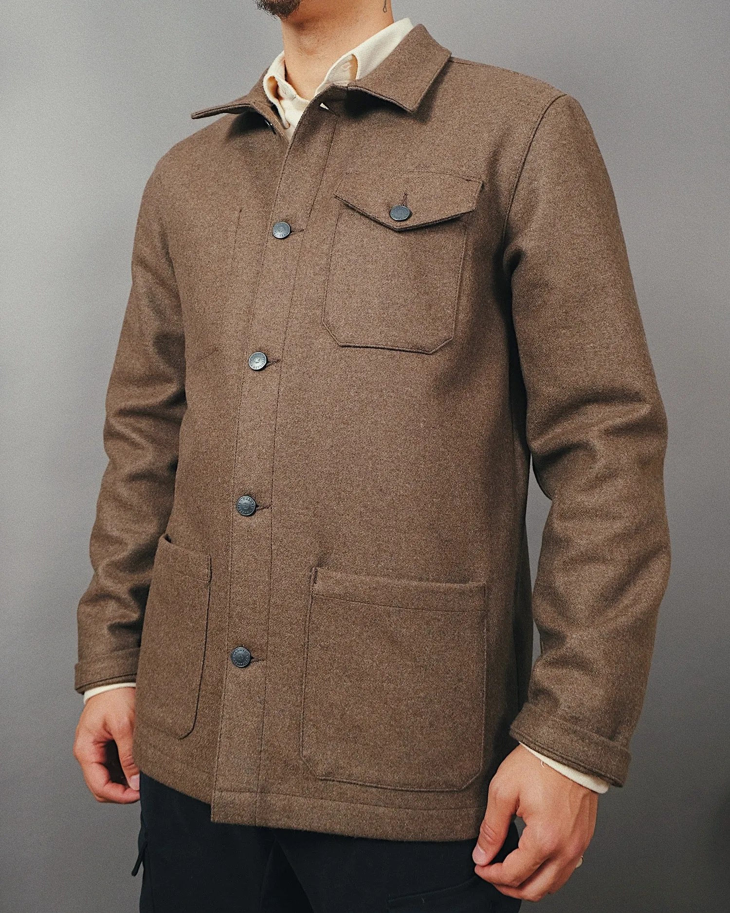 Hazel Wool Chore Coat sold by Outclass product image thumbnail 2
