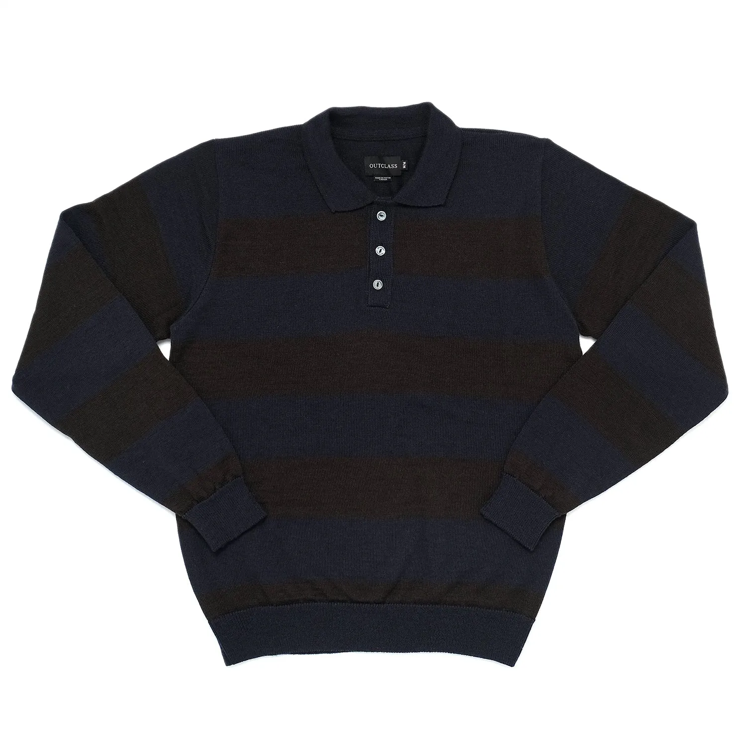 Stripe Polo Sweater sold by Outclass