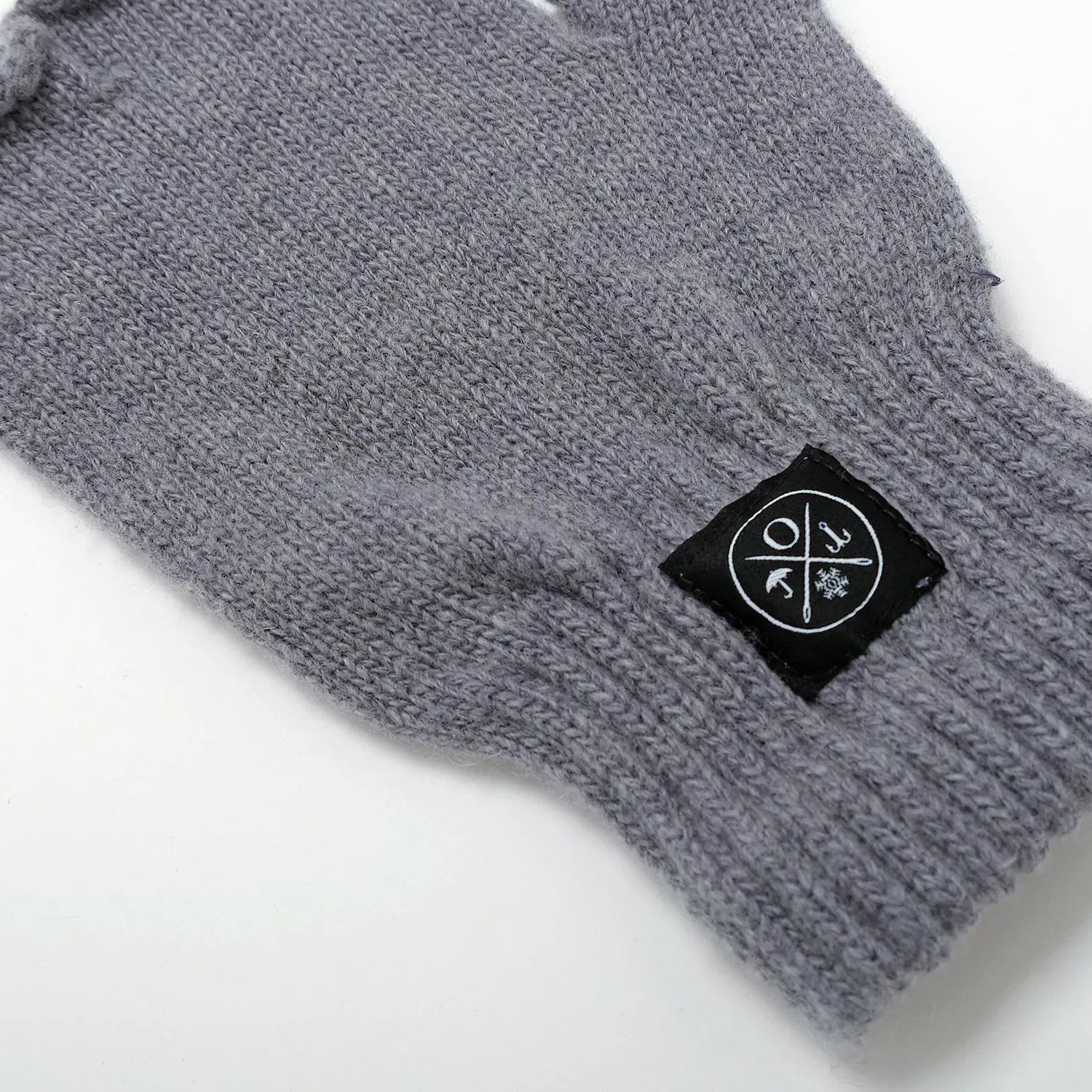 Grey Fingerless Wool Gloves sold by Outclass product image thumbnail 2