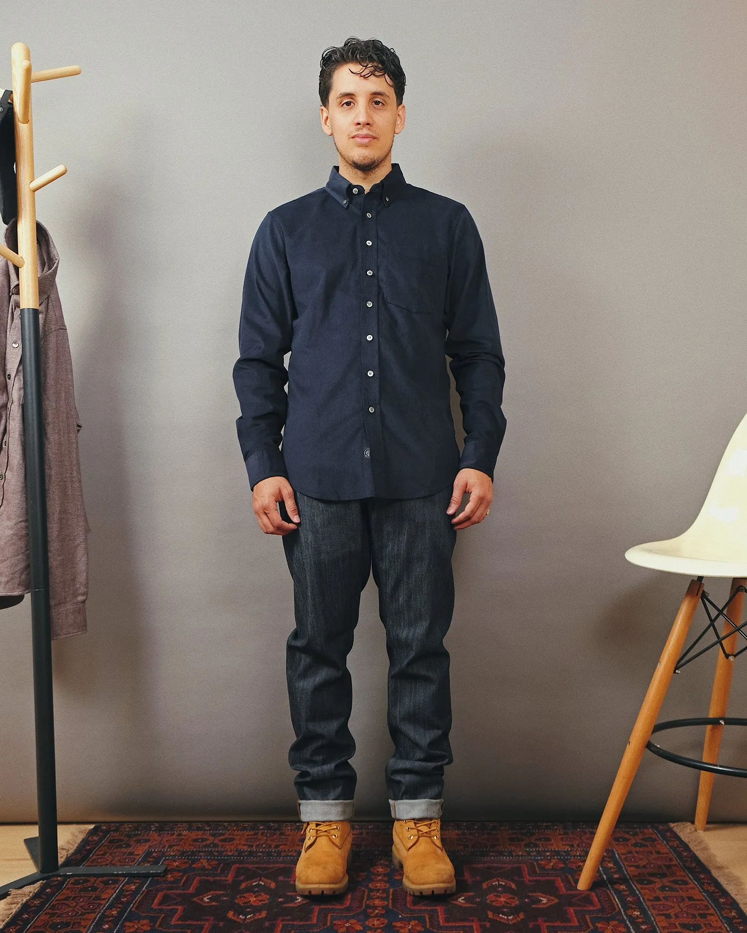Navy Corduroy Shirt sold by Outclass product image thumbnail 3