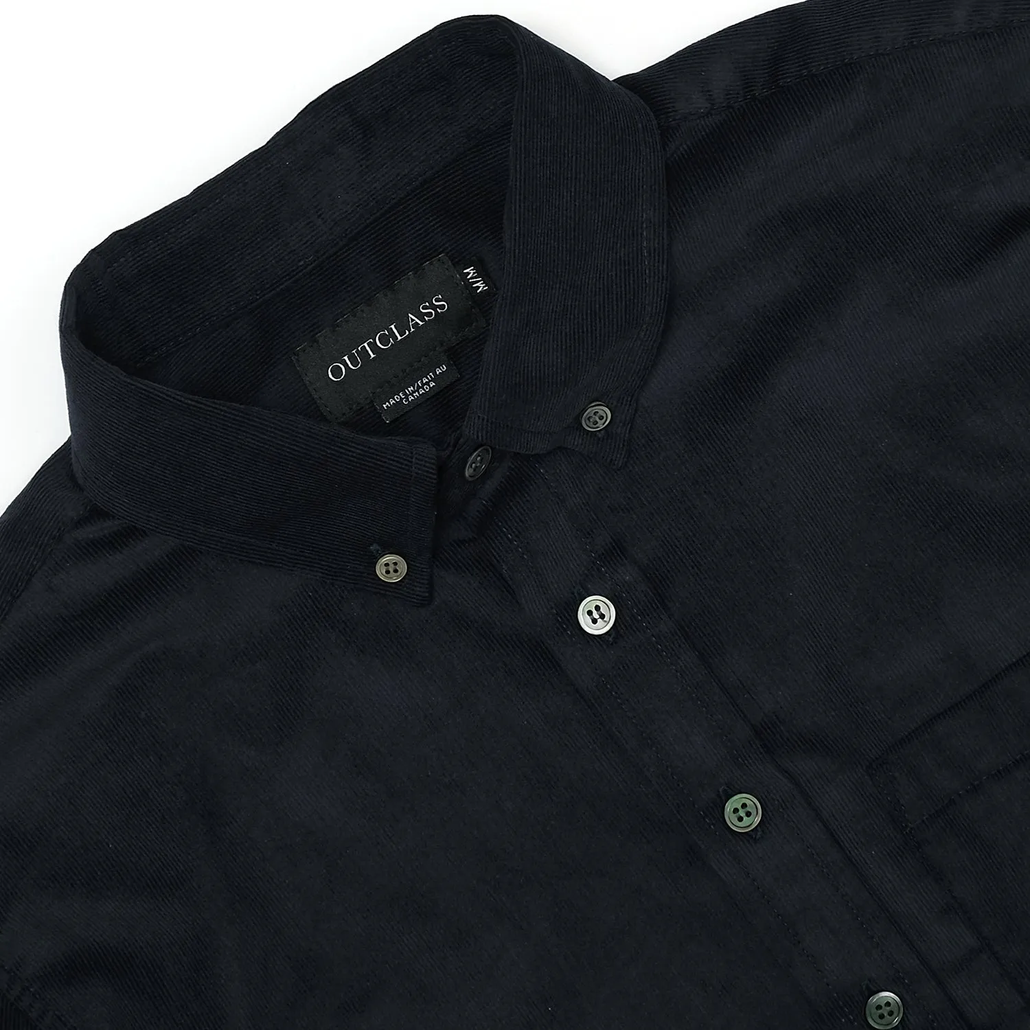 Navy Corduroy Shirt sold by Outclass product image thumbnail 4