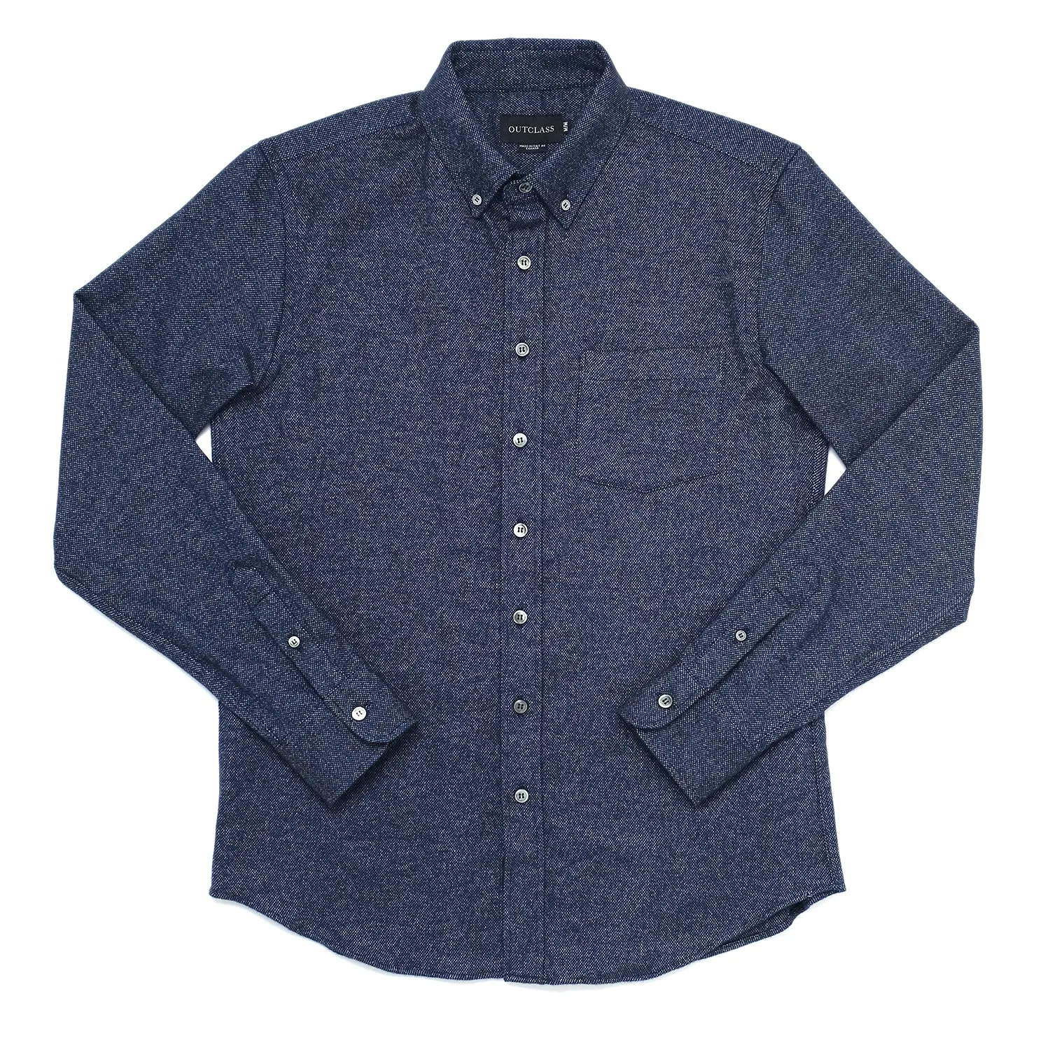 Indigo Tweed Flannel Shirt sold by Outclass