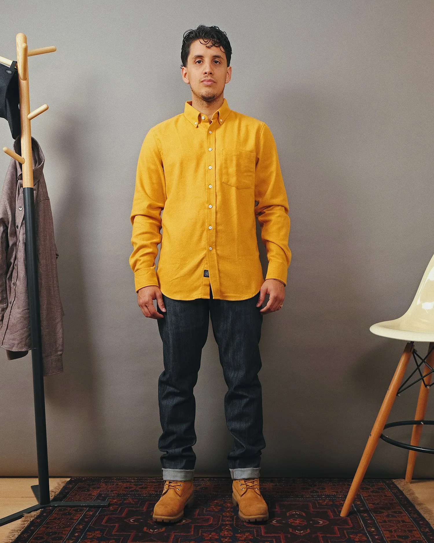 Saffron Twill Flannel Shirt sold by Outclass product image thumbnail 3