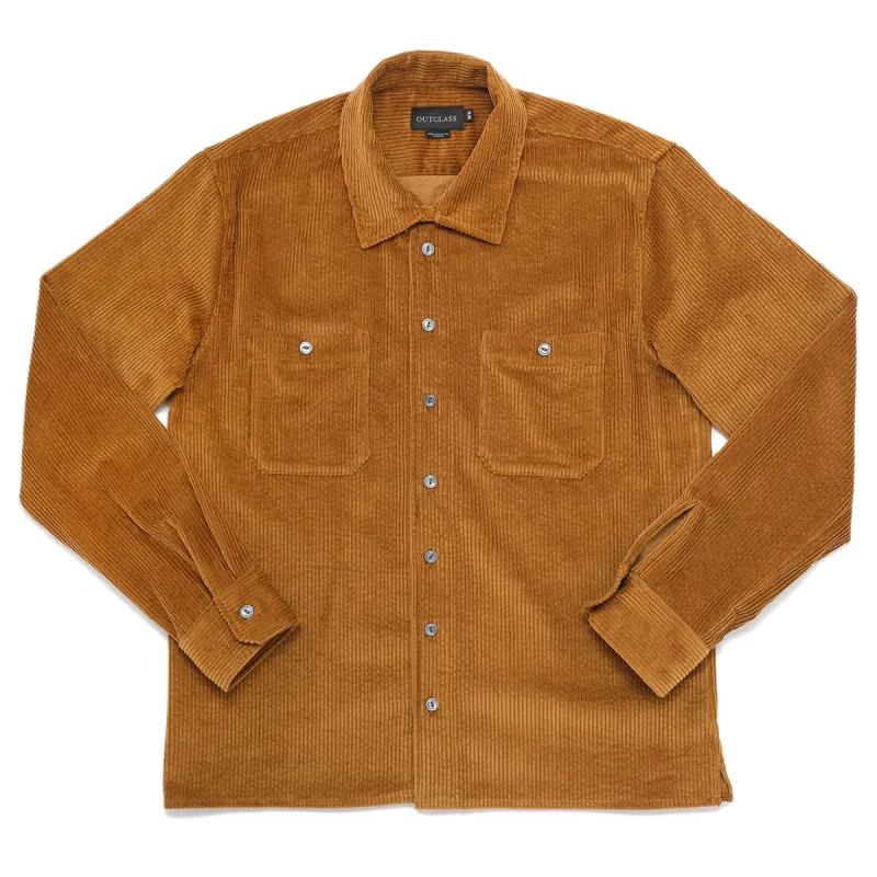 Mustard Corduroy Club Shirt sold by Outclass