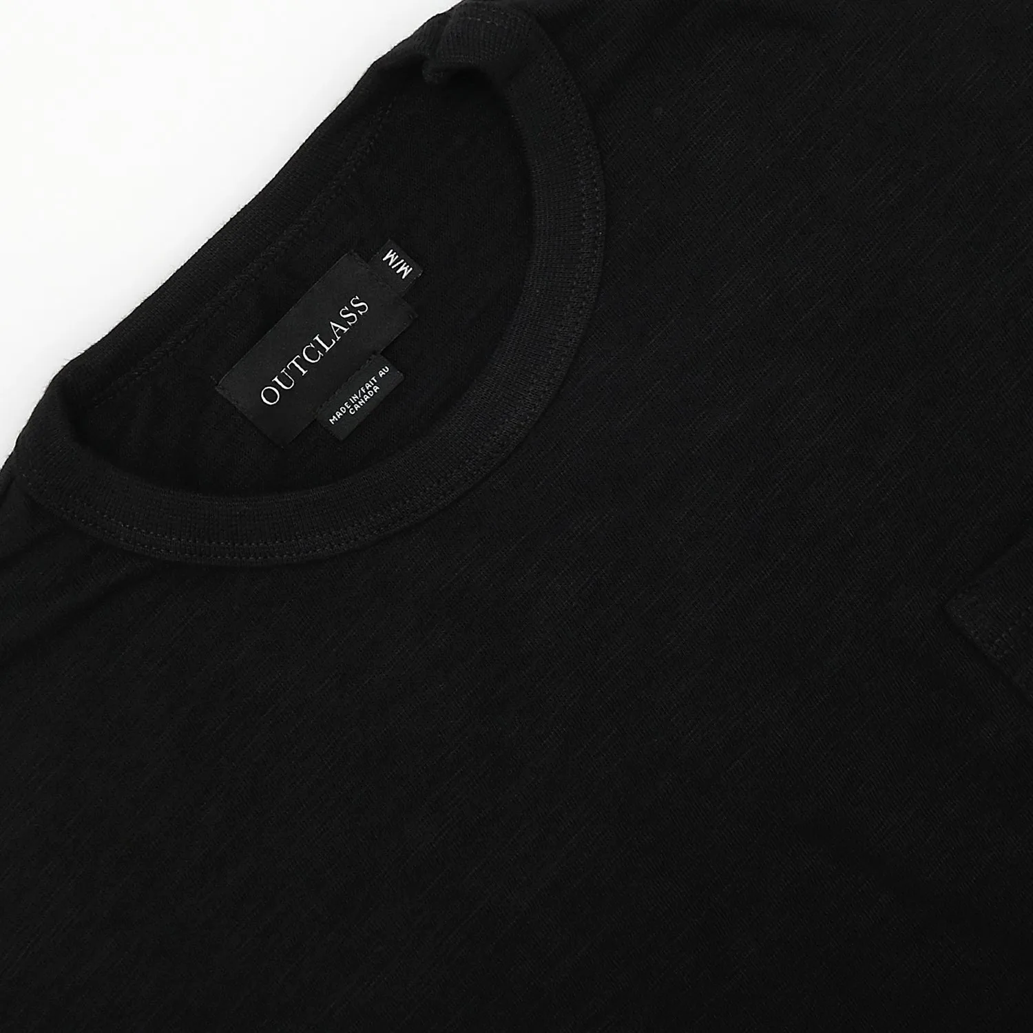 Black Double Slub Pocket T-Shirt AW24 sold by Outclass product image thumbnail 4