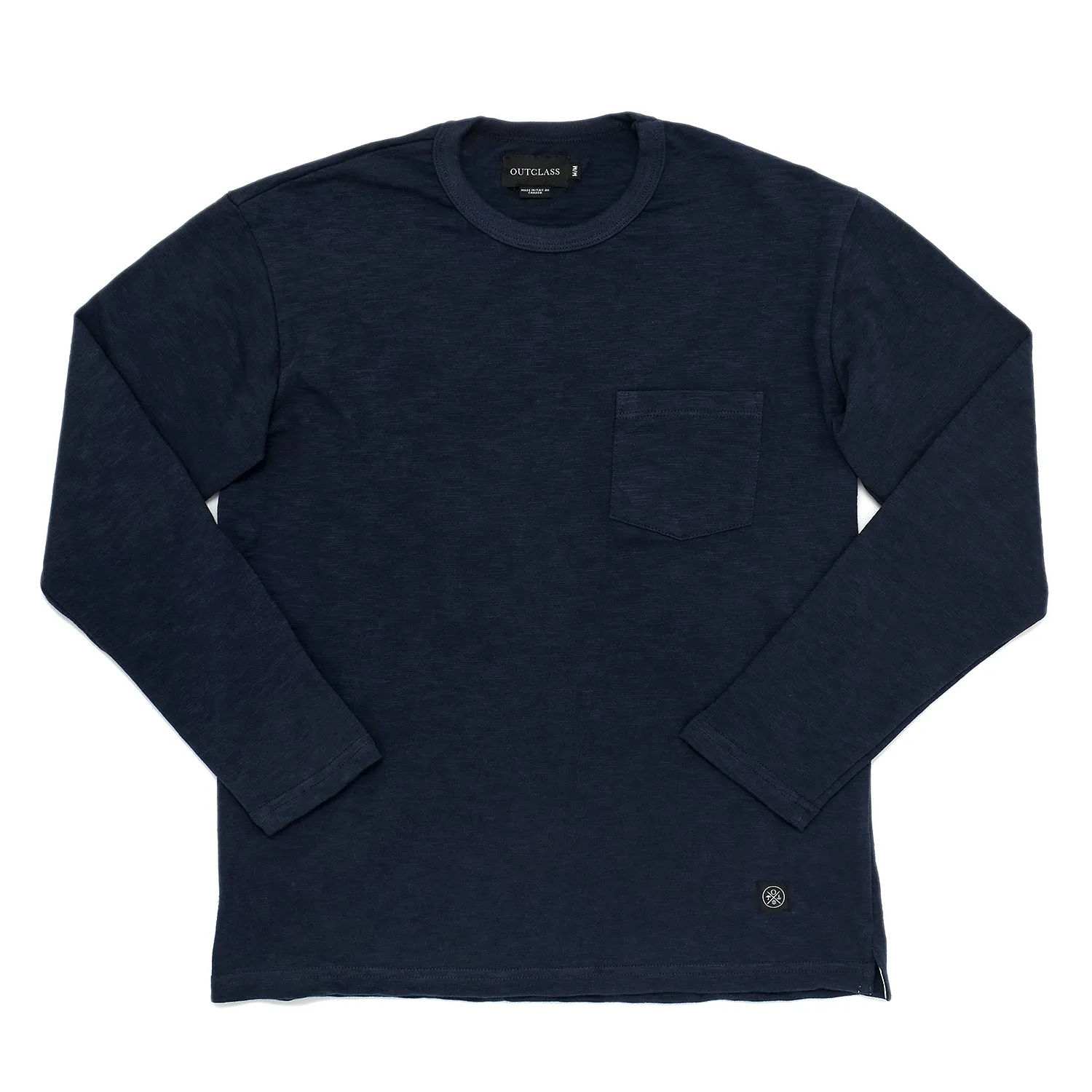 Navy Double Slub Pocket T-Shirt AW24 sold by Outclass