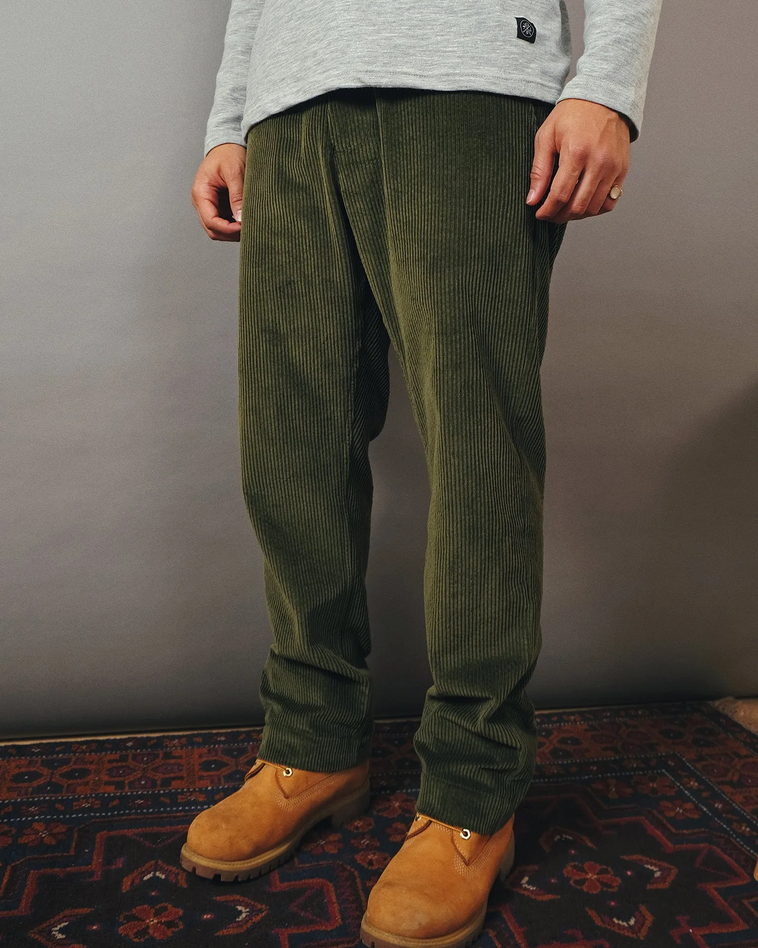 Olive Corduroy Camp Pant sold by Outclass product image thumbnail 2