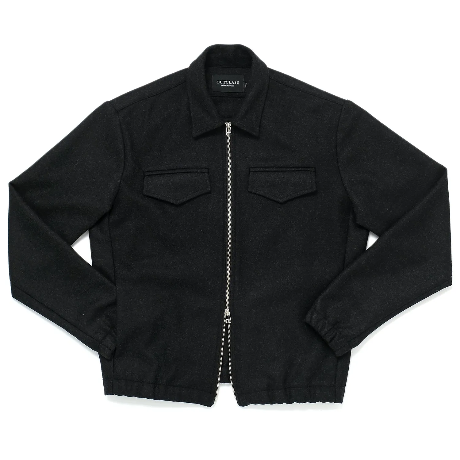 Charcoal Wool Coach Jacket sold by Outclass