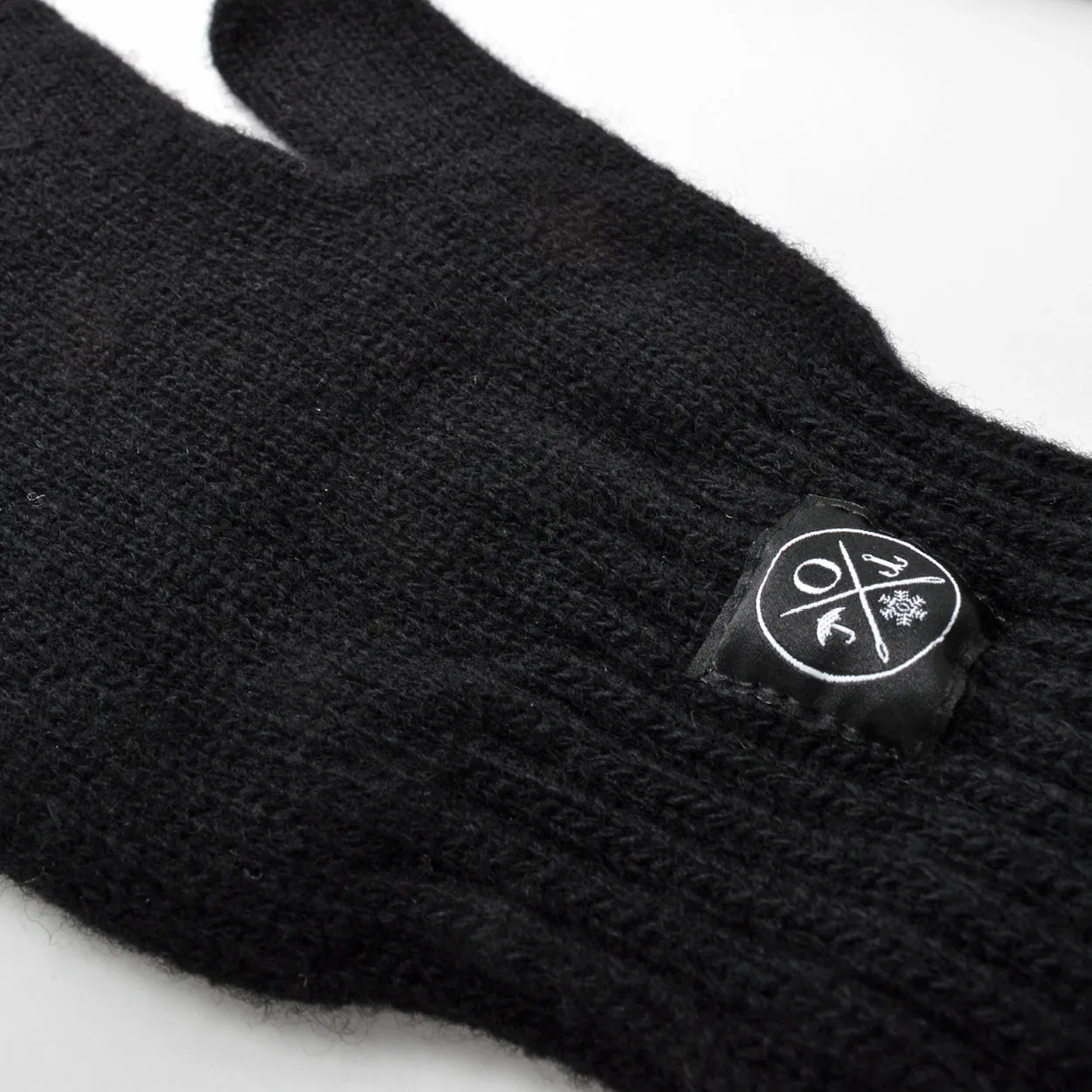 Black Full Finger Wool Gloves sold by Outclass product image thumbnail 2