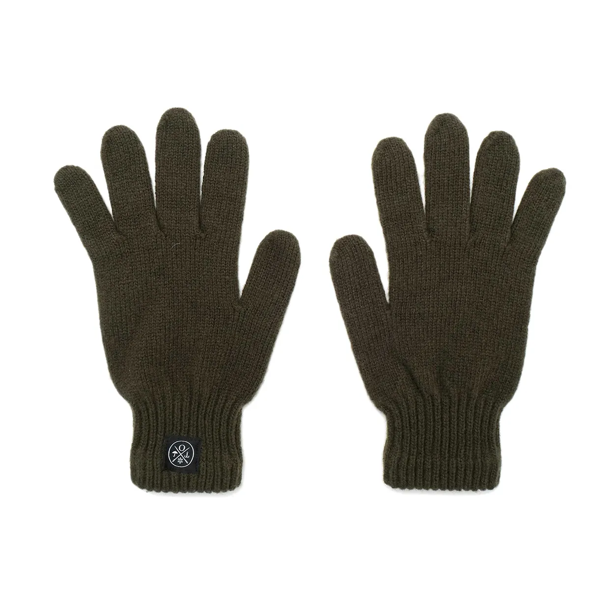 Olive Full Finger Wool Gloves sold by Outclass