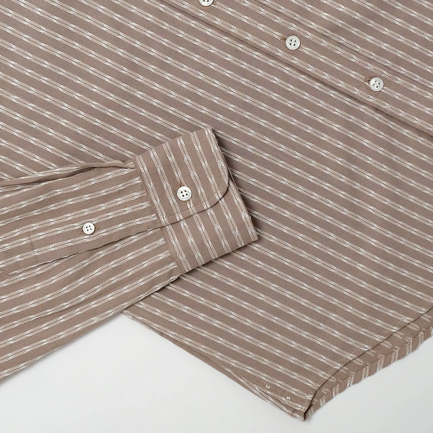 Tan Arrowhead Stripe L/S Shirt sold by Outclass product image thumbnail 5