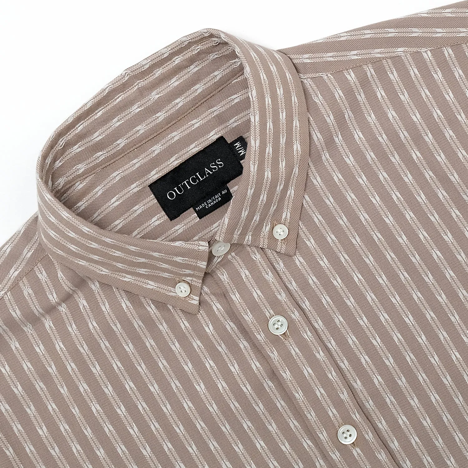 Tan Arrowhead Stripe L/S Shirt sold by Outclass product image thumbnail 4