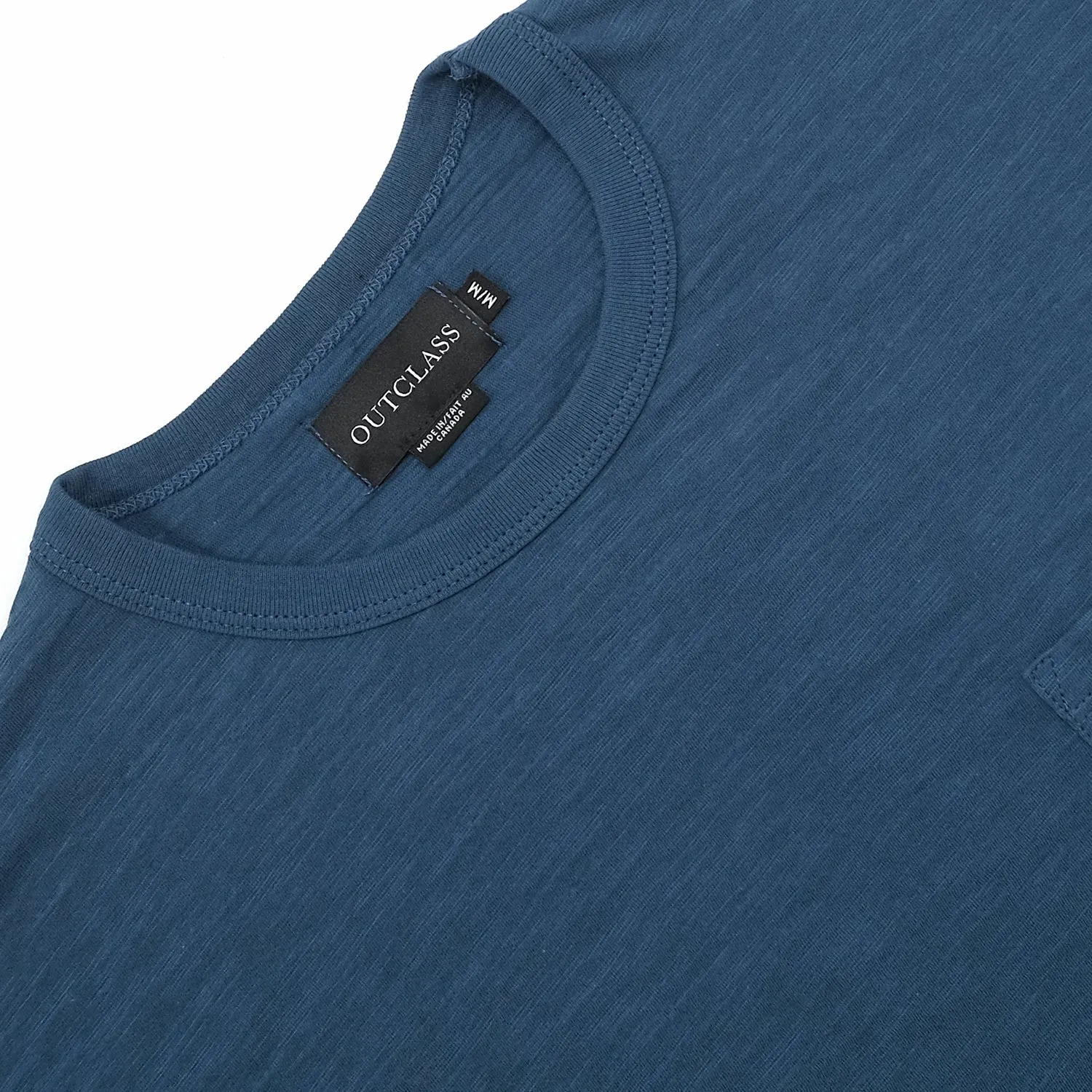 Faded Indigo Slub L/S Pocket T-Shirt sold by Outclass product image thumbnail 2