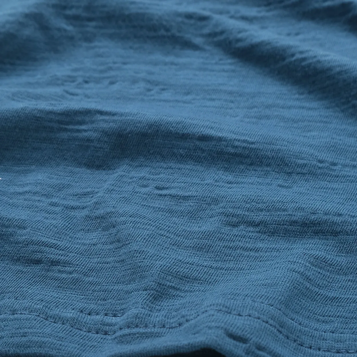 Faded Indigo Slub S/S Henley sold by Outclass product image thumbnail 4