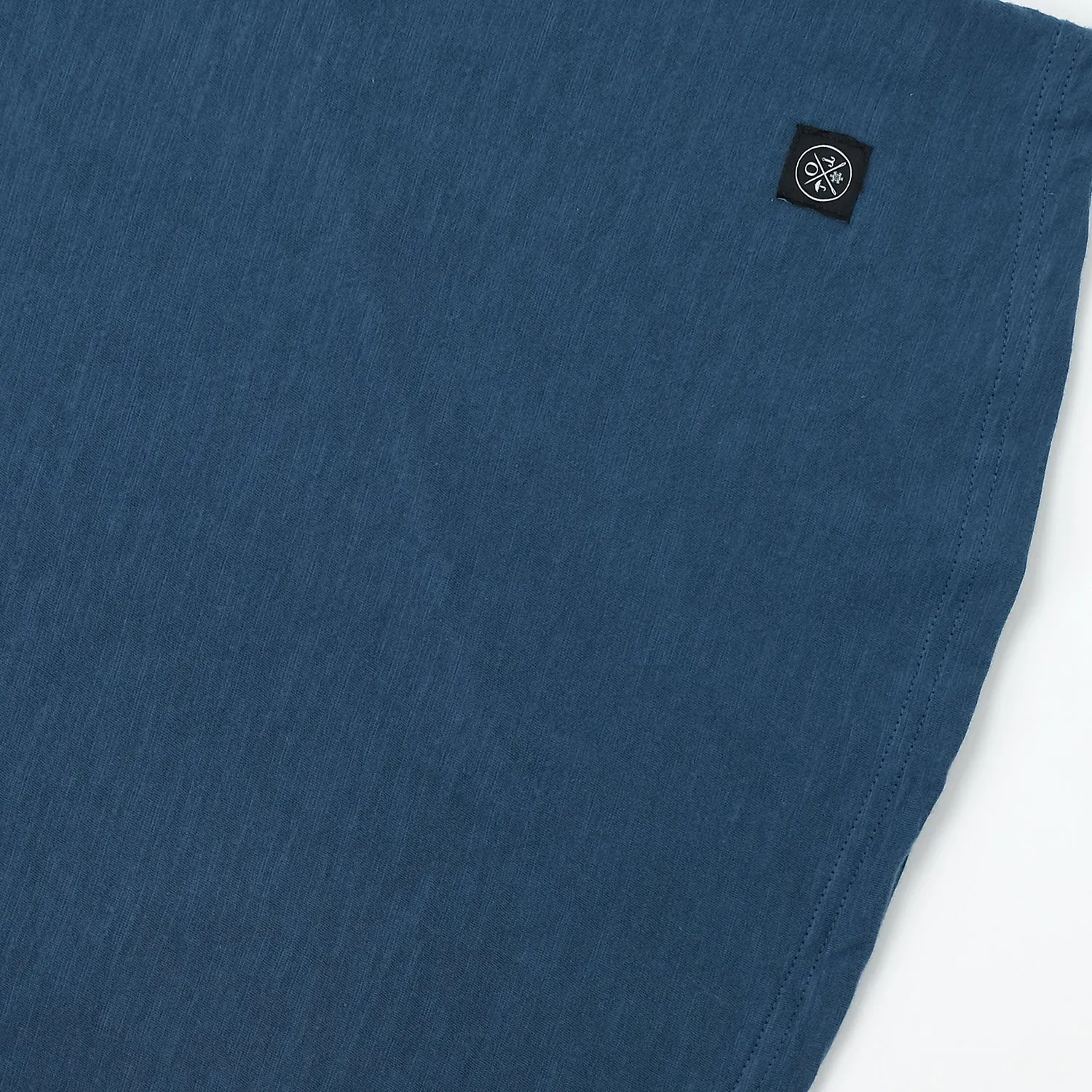 Faded Indigo Slub S/S Henley sold by Outclass product image thumbnail 3
