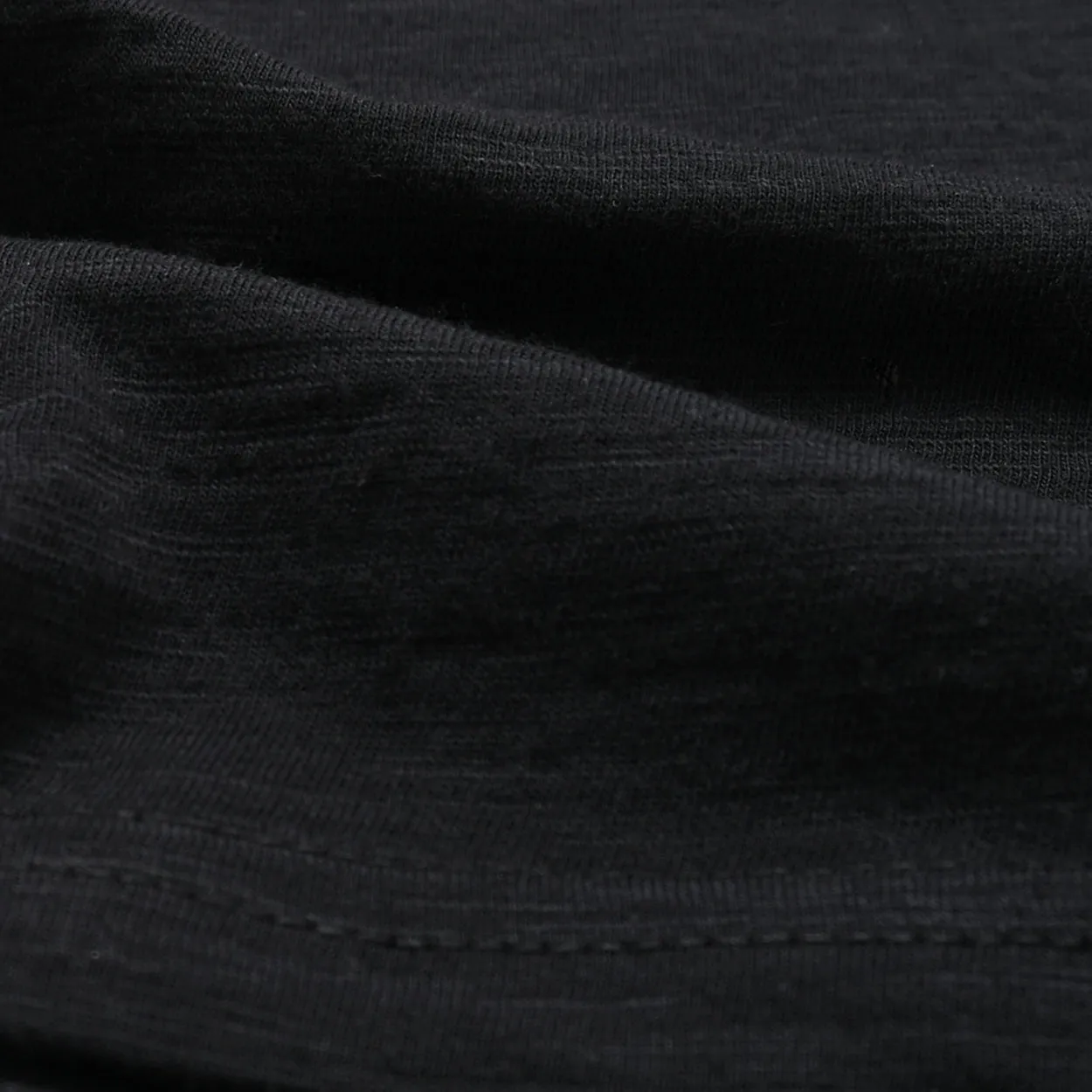 Black Slub S/S Henley sold by Outclass product image thumbnail 4