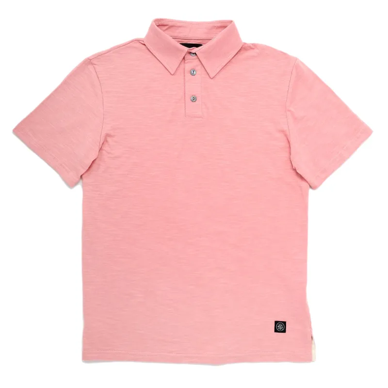 Rose Slub S/S Polo sold by Outclass