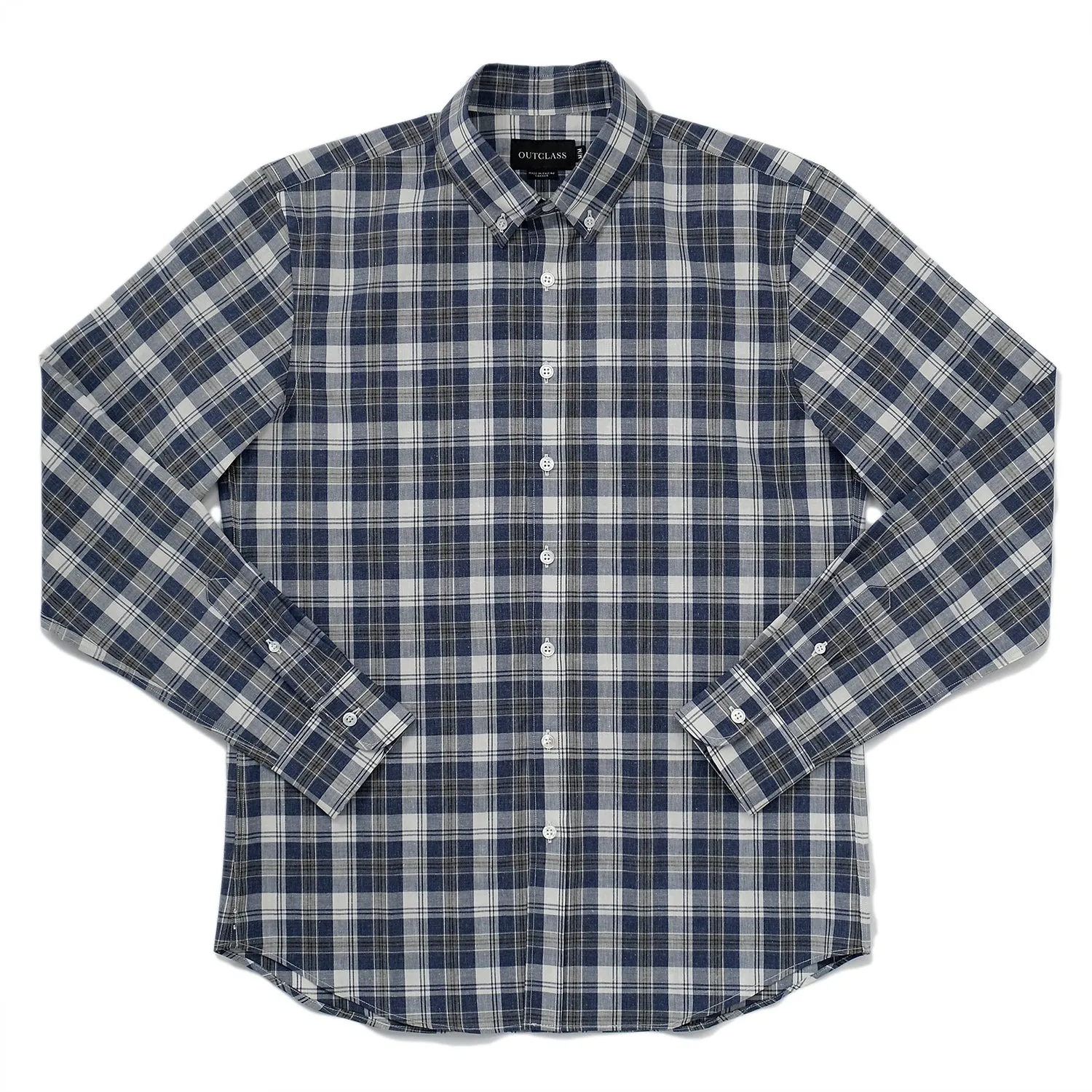 Indigo Plaid L/S Shirt sold by Outclass