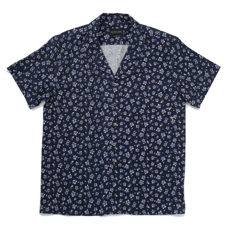 Navy Floral Havana Shirt sold by Outclass