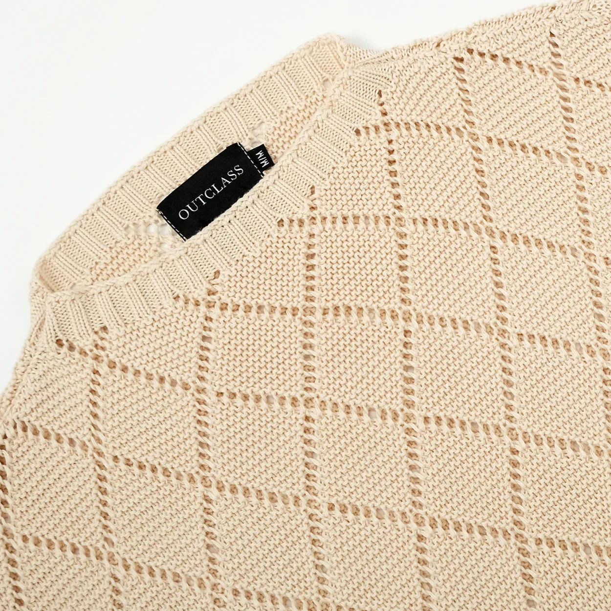 Ecru Crochet Crewneck sold by Outclass product image thumbnail 2