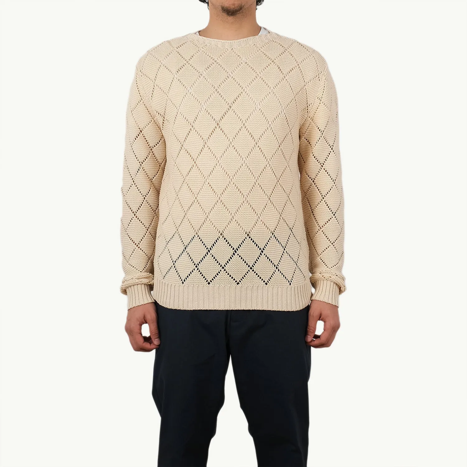 Ecru Crochet Crewneck sold by Outclass product image thumbnail 5