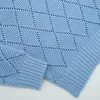 Sky Blue Crochet Crewneck sold by Outclass